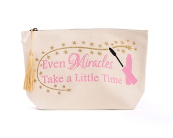 Miracles Makeup Bag, Glitter Cosmetic Bag, Princess Gift
