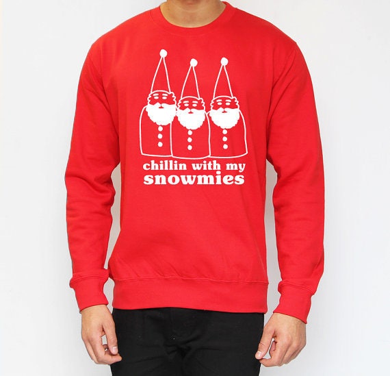 Chillin' With My Snowmies Sweatshirt. Christmas Jumper - Etsy UK