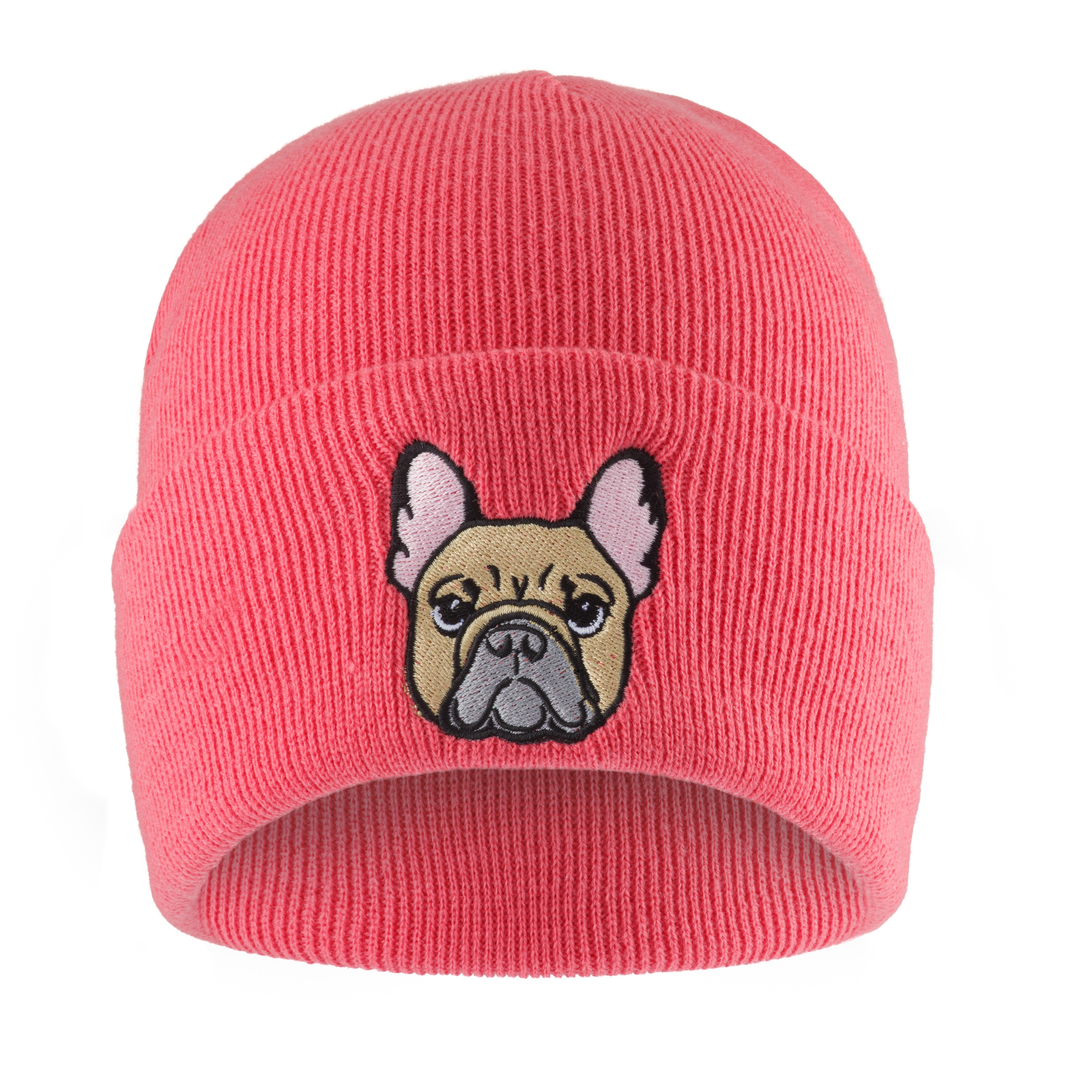 French Bulldog Beanie. Embroidered Hat Frenchie Dog Lover - Etsy Portugal