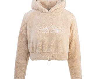 Buy Women s Teddy Tracksuit. Fleece Cropped Hoodie Bear Lounge Set Joggers Loungewear Fluffy Winter Gifts for Her Blogger Coord Borg Sweatshirt Online in India Etsy