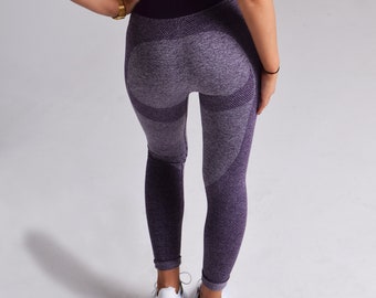 RUNNING GIRL Ombre Seamless Cute Gym Leggings Power Stretch High Waisted  Yoga Pants Running Workout Leggings : : Clothing, Shoes 