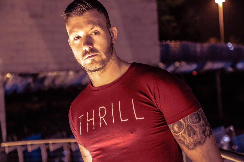 Image of Thrill Performance Red T-Shirt. Sportswear, Gym Clothing, Branded, Active Wear, Men's Fashion, Embrace The Thrill