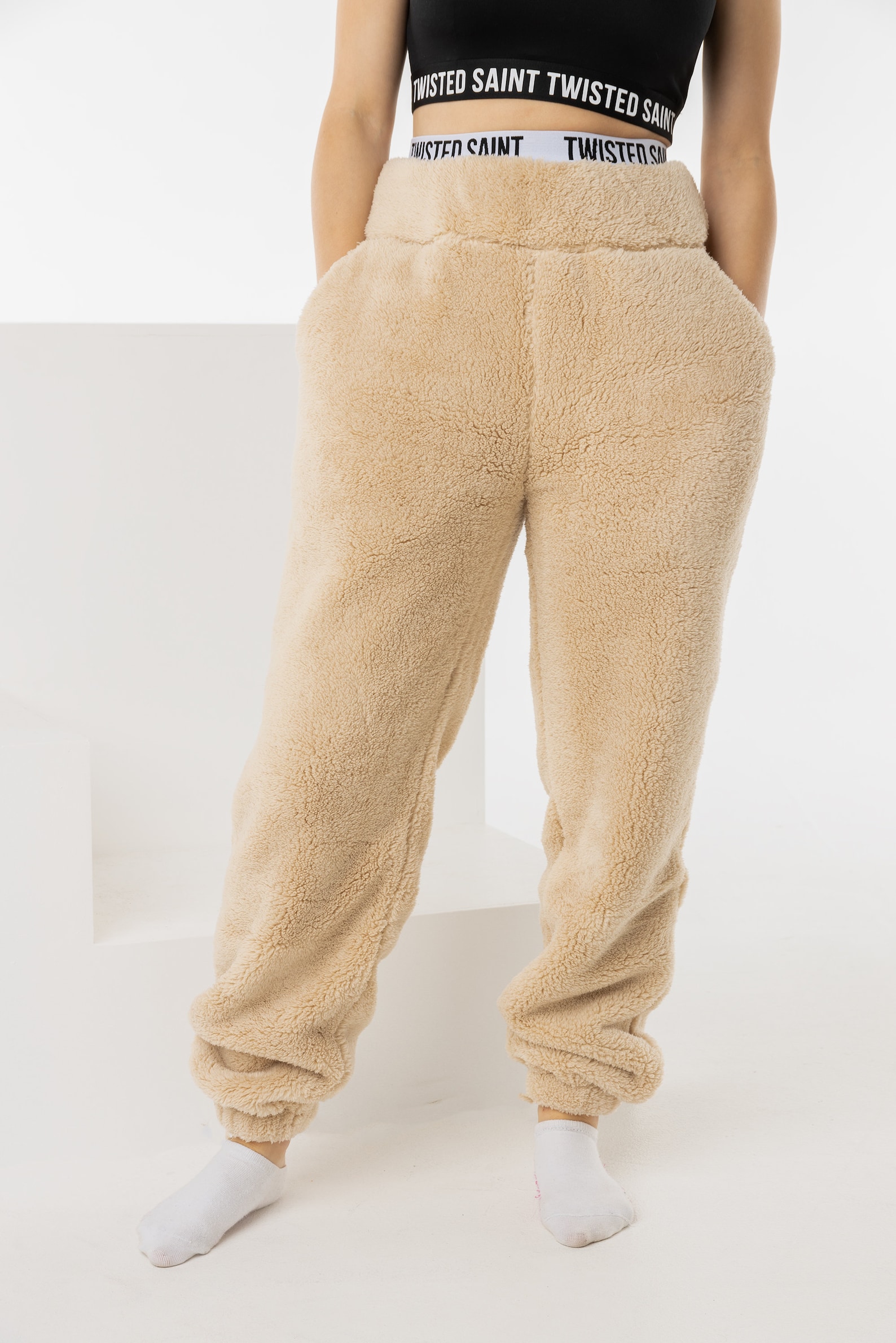 Women's Teddy Tracksuit. Fleece Cropped Hoodie Bear Lounge Etsy UK