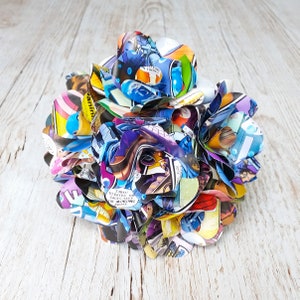 6 x Comic Book Paper Flowers | Cosplay Themed Gift