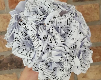 12 x Sheet Music Paper Flowers, Paper Roses, Dozen x Handmade Paper Flowers, Dozen Roses