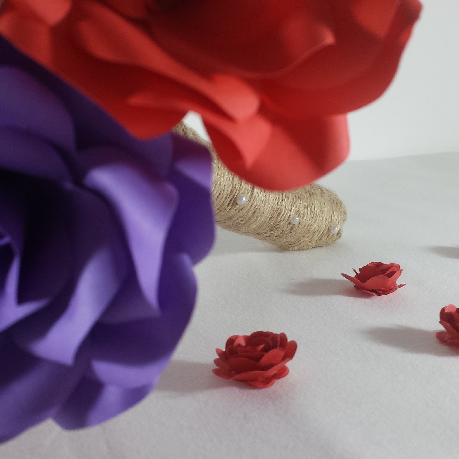 Mixed Paper Flower Bridal Bouquet Paper Roses Wedding Etsy