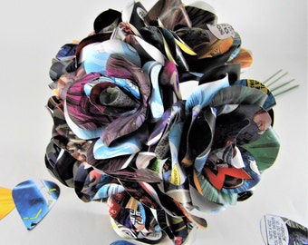 Handmade Comic Book Paper Flowers: Fun Wedding Decor, Set of 6