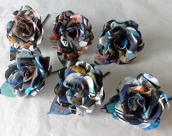 6 x Comic Book Buttonholes / Boutonnieres