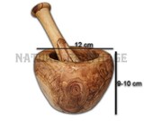 Christmas gift, parents gift, Olive wood conic mortar and pestle, mom gift, decortaion kitchen, spices, original gift idea, family gift