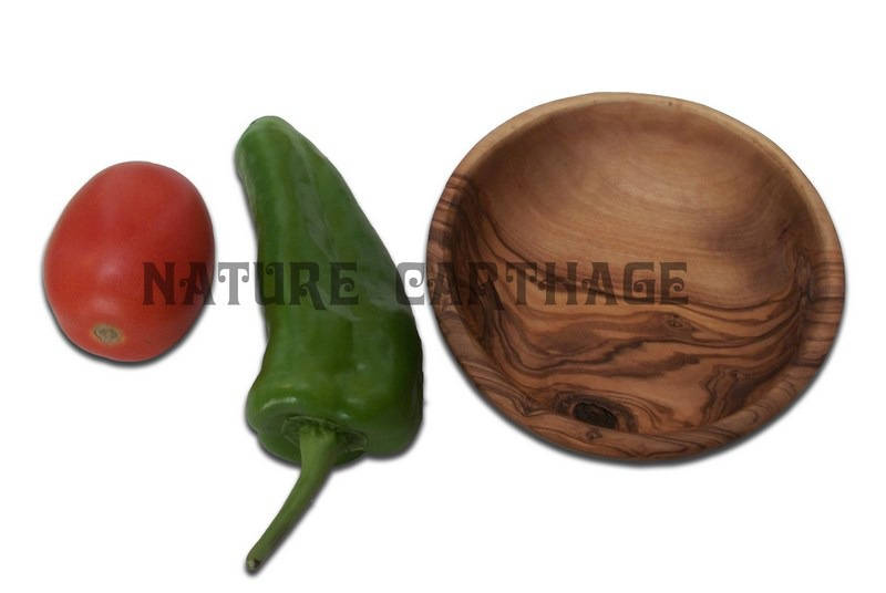 Cadeau Noel Pas Cher, Cadeau Maman, Petite Assiette Ronde en Bois d'olivier 15 cm, Centre de Table, 