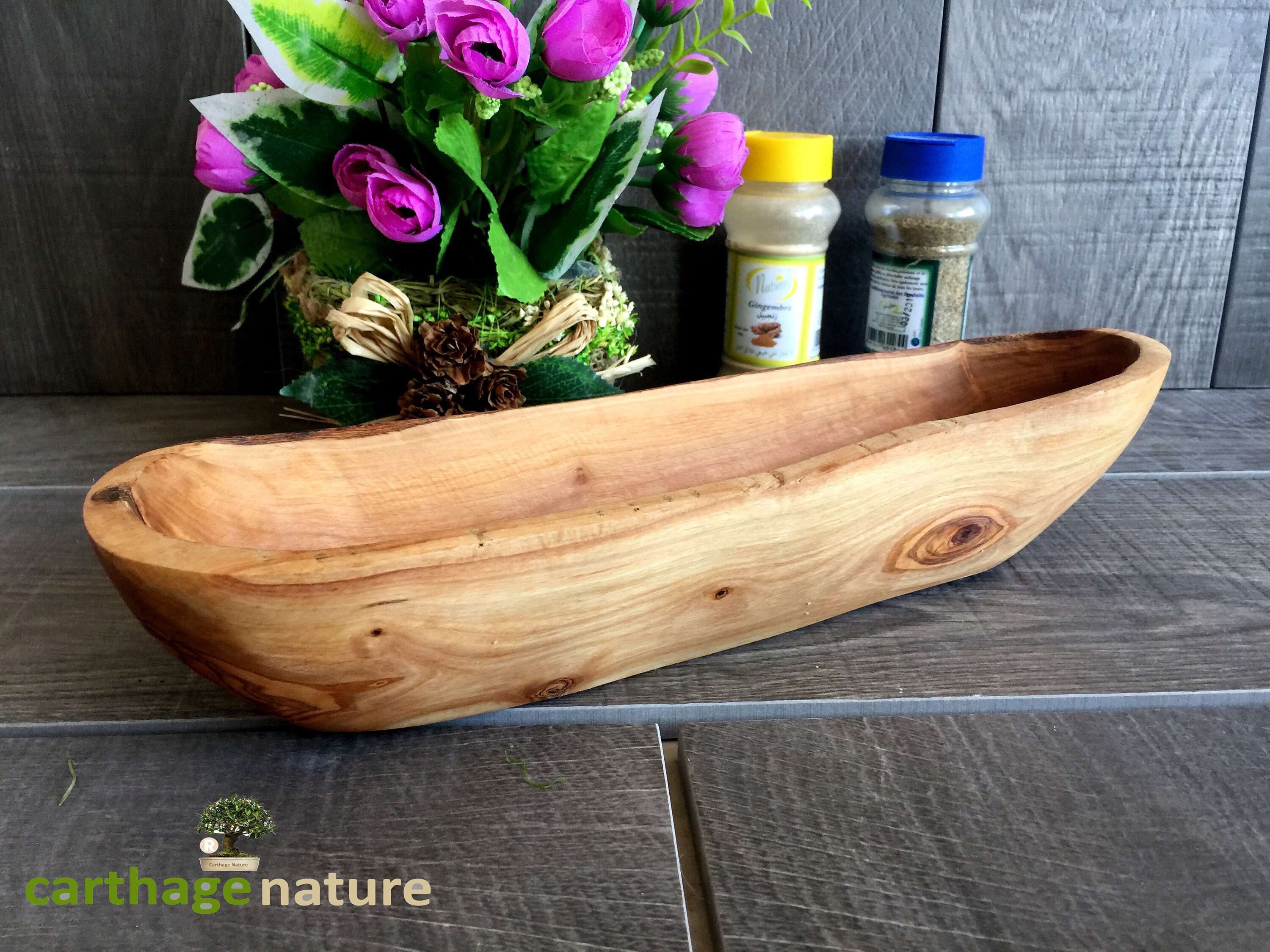 Christmas gift Olive wood bread basket kitchenware Etsy