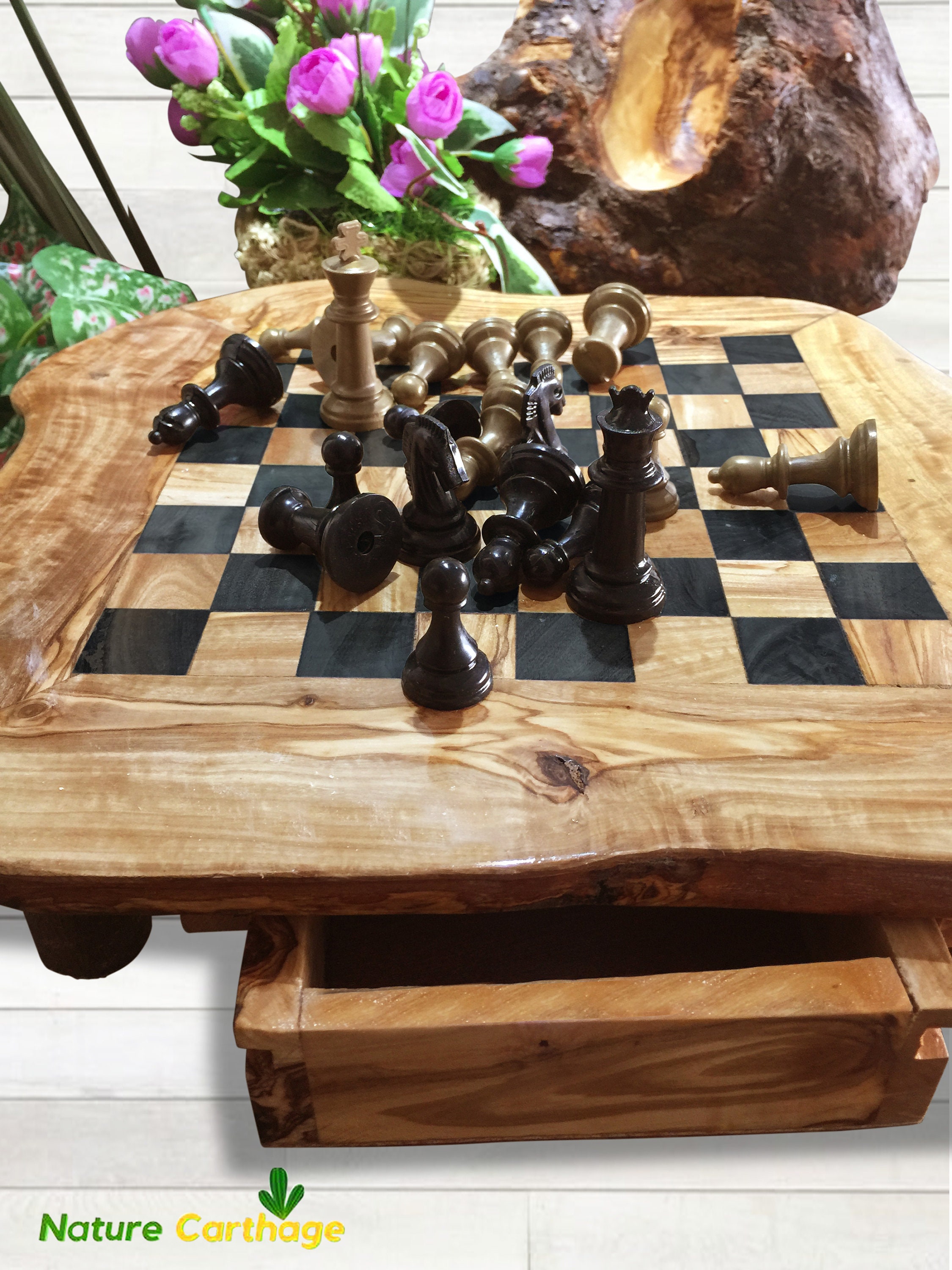 Olive wood Rustic Chess Board  MR OLIVEWOOD® Wholesale USA – MR OLIVEWOOD®  Wholesale USA & Canada