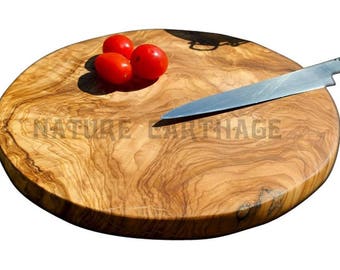 Saint Patrick gift, Easter gift, Olive Wood Round board