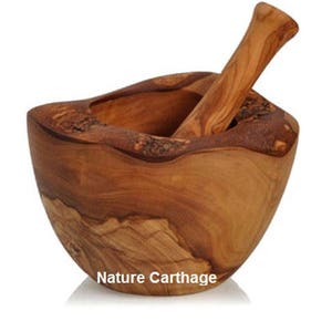 Christmas gift, new year gift, Olive wood Rustic mortar and pestle, mom gift, kitchenware, tableware, parents gift, wedding anniversary gift