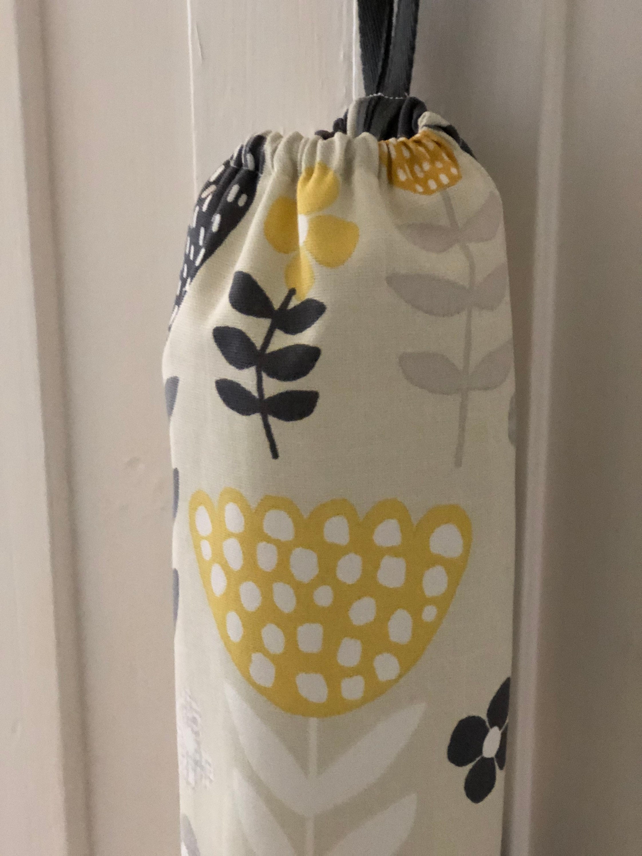 Retro floral/daisy Carrier bag holder plastic bag dispenser Etsy