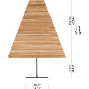 Wooden Christmas Tree / L YELKA / 4,9feet-150cm / Walnut, Oak, Maple wood / Metal stand / Weihnachtsbaum / Sapin de Noël / albero di Natale image 9