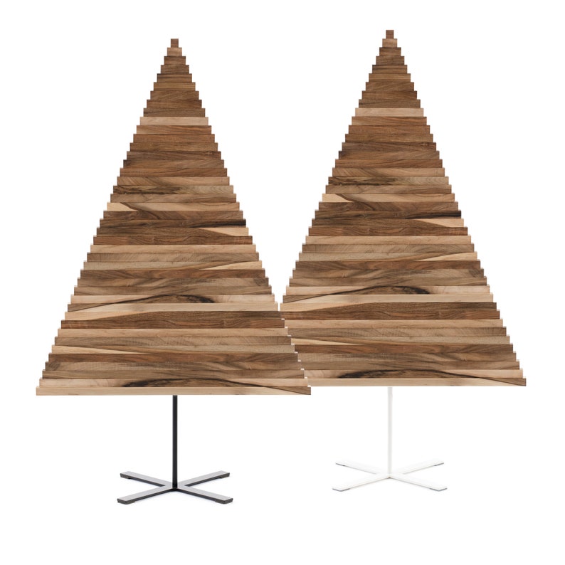 Wooden Christmas Tree / L YELKA / 4,9feet-150cm / Walnut, Oak, Maple wood / Metal stand / Weihnachtsbaum / Sapin de Noël / albero di Natale Walnut