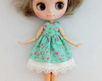 Middie blythe dress Bythe doll clothes Pink hearts Rainbow high junior outfit  Petite blythe handmade