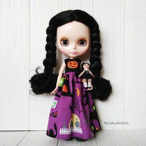 Muñeca de Halloween hecha a mano con ropa Blythe espeluznante
