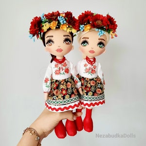 Ukrainian rag doll handmade Ukrainian costume art dolls