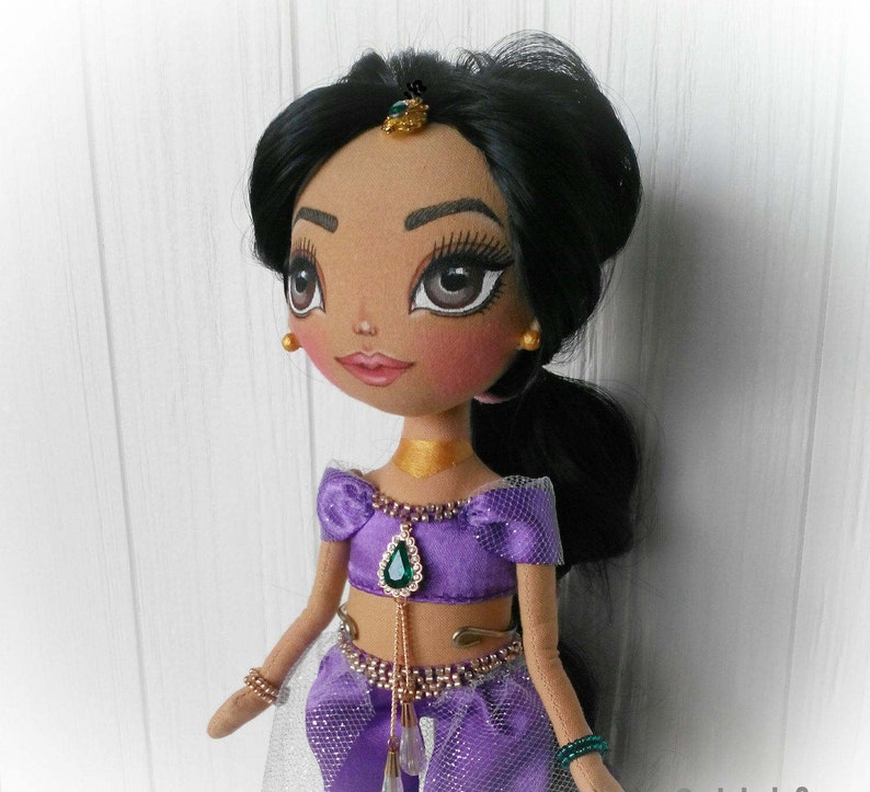Princess Jasmine Eastern rag doll Collection art doll Etsy