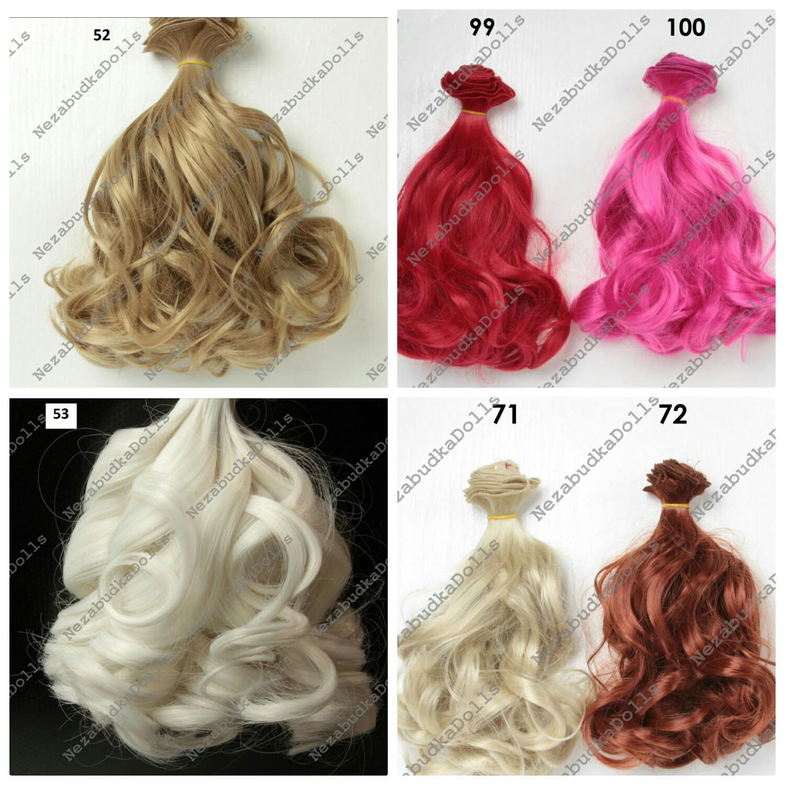 Haar Puppen Haar lockige Haare für Puppen 12 künstliche | Etsy