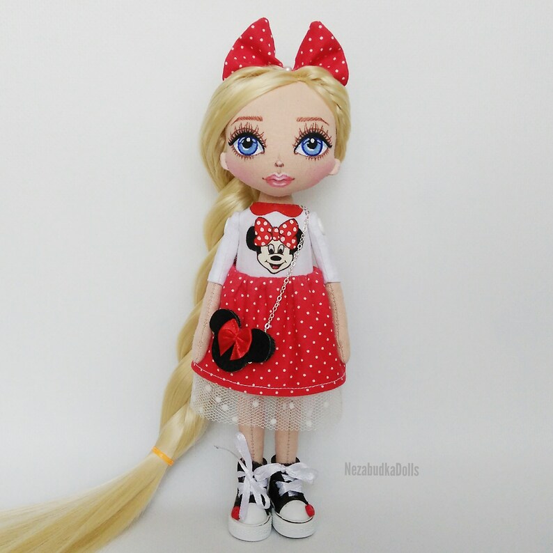 minnie mouse rag doll