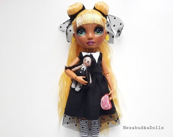 Rainbow High doll clothes Goth creepy doll outfit