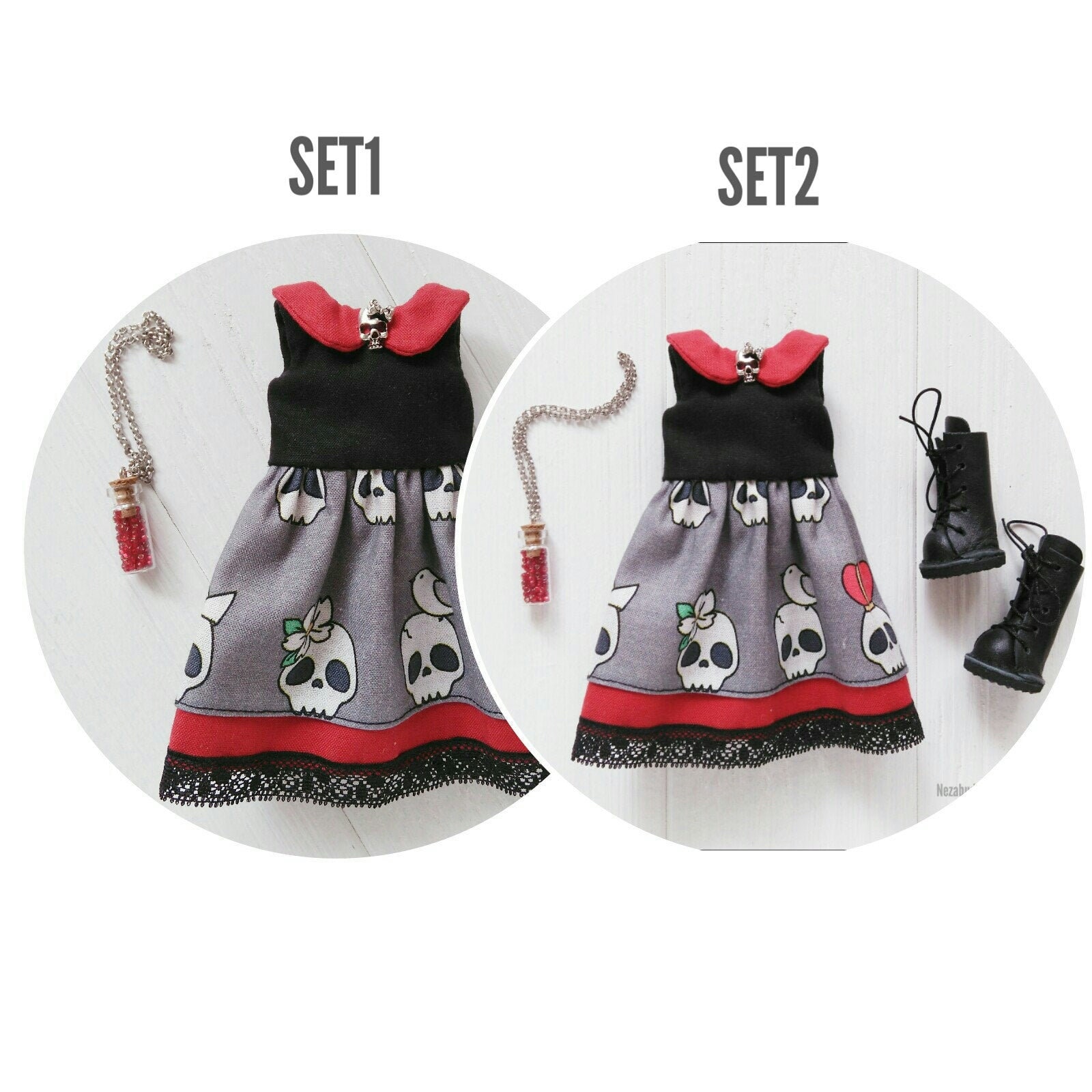 Doll sales skull clothing