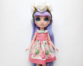 Rainbow high clothing Middie blythe clothes Blythe doll outfit Pink dolls dress