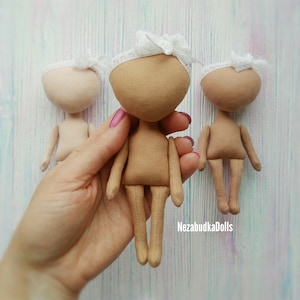 Blank Dolls Body 6&quot; Rag doll 3p