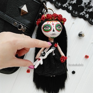 Mexikanische Gruselpuppe Monster Stoffpuppe handgemacht