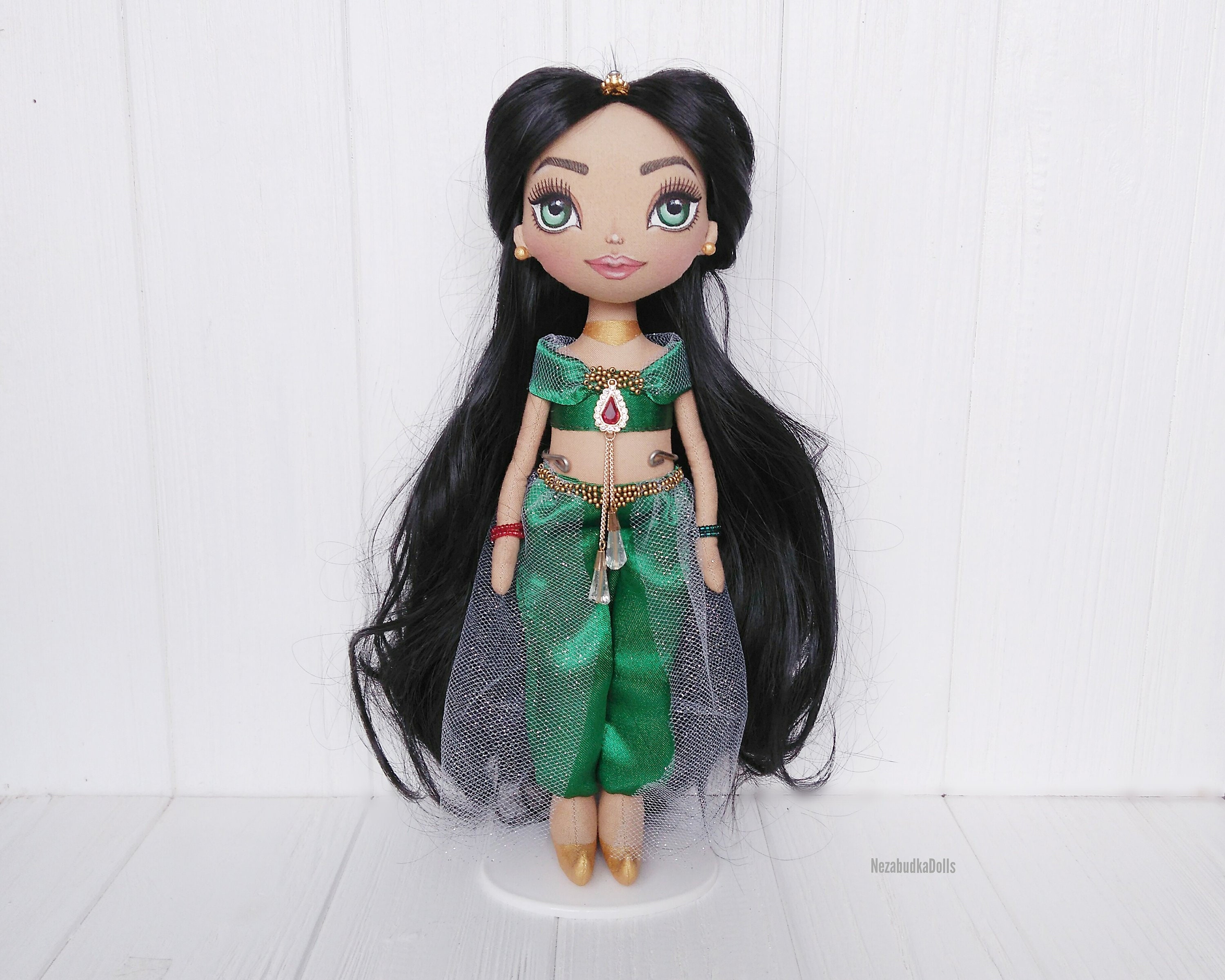 Princess Jasmine Eastern rag doll Collection art doll Etsy