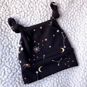 Night Sky - Hacci Knit - Fabric by the Yard - Constellations - Zodiac - Astronomy
