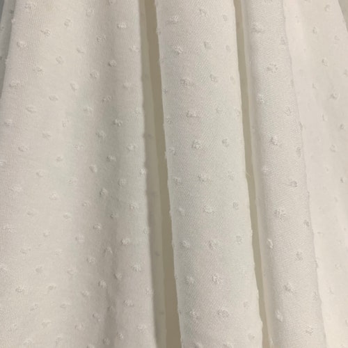 Swiss Dot Jersey Knit Solid Fabric Etsy