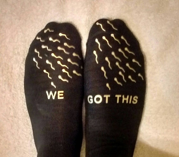 IVF socks -Golden Child - Motivational socks - Fertility Socks - IUI socks- Sock buddy - Sperm Socks - Funny Socks - Pregnancy - Socks