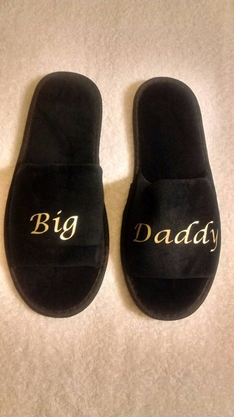 Slippers Personalized Slippers Slippers for Him Grooms Etsy
