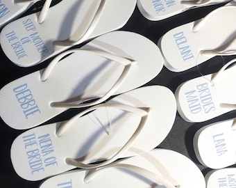 Personalized Wedding Flip Flops: Bride and Bridesmaid Gifts