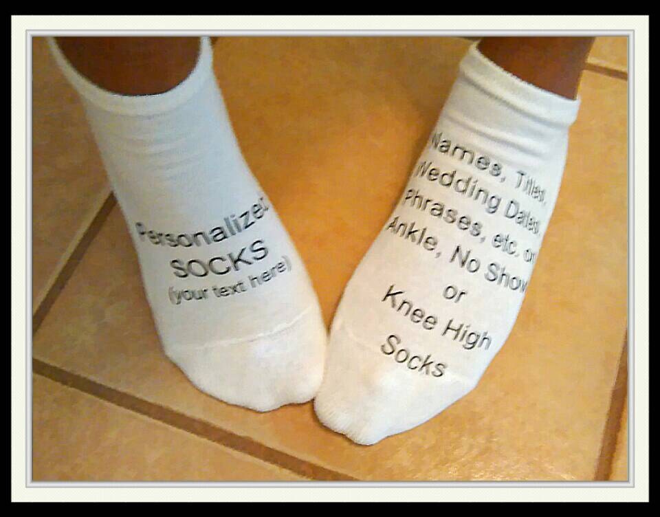 Personalized Socks custom socks Custom Name and Phrases Sports