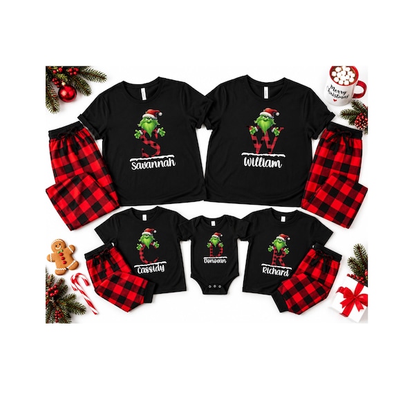 Personalized Christmas Shirts, Matching Family or Pajamas Shirts 2026