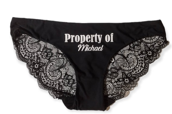 Property of Underwear - Bride Panties - Bridal Shower Gift - Personalized Panties - Wedding Gift -Engagement Party - Bridal Lingerie