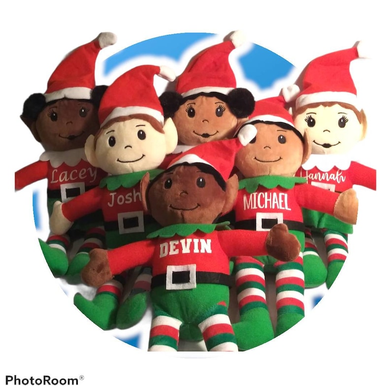Personalized Elf - Personalized Christmas Elves - Stuffed Elf - Stocking Stuffer - Christmas Decoration