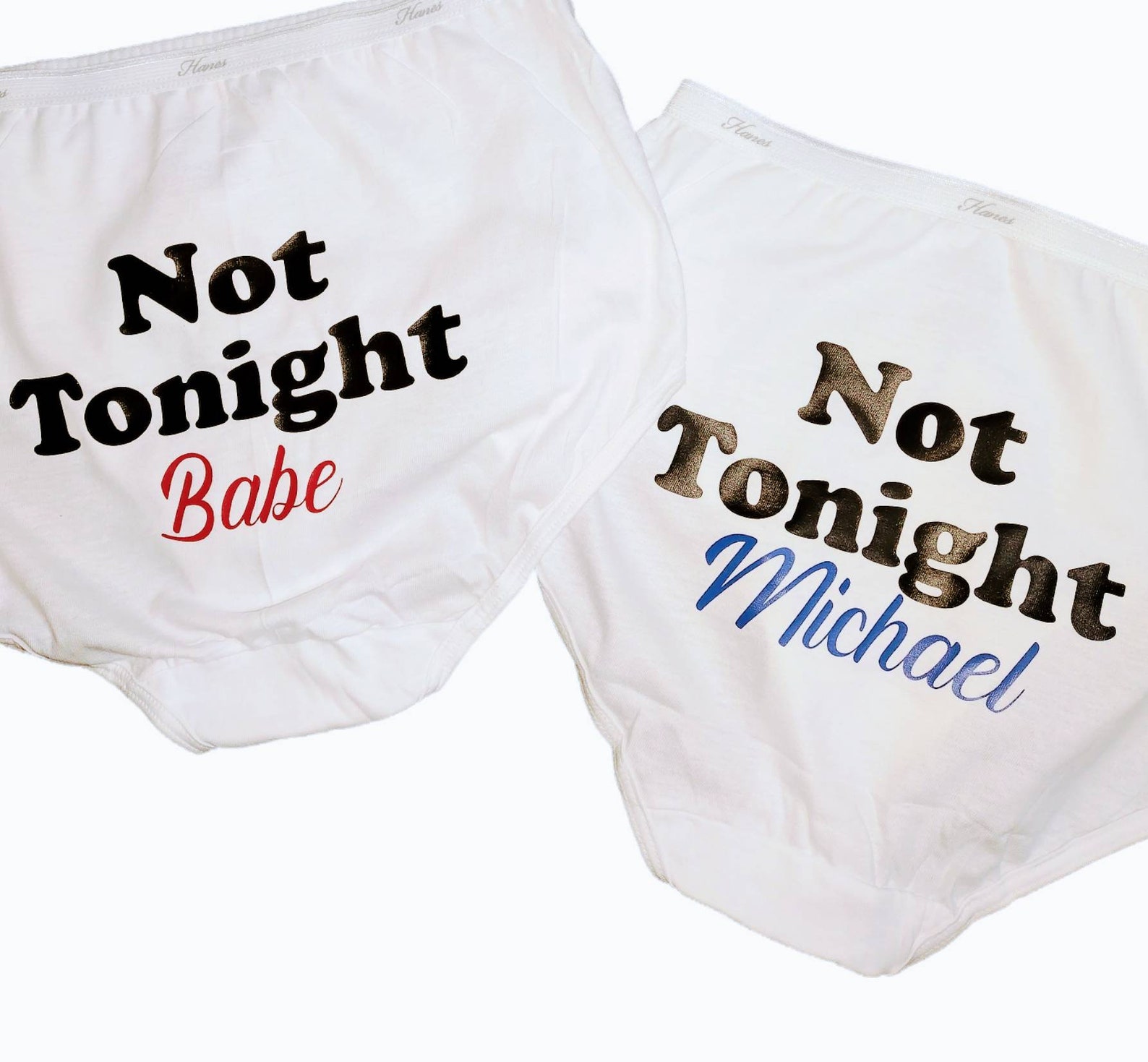 Bridal Shower Gift Funny Underwear Bachelorette Party Not Tonight