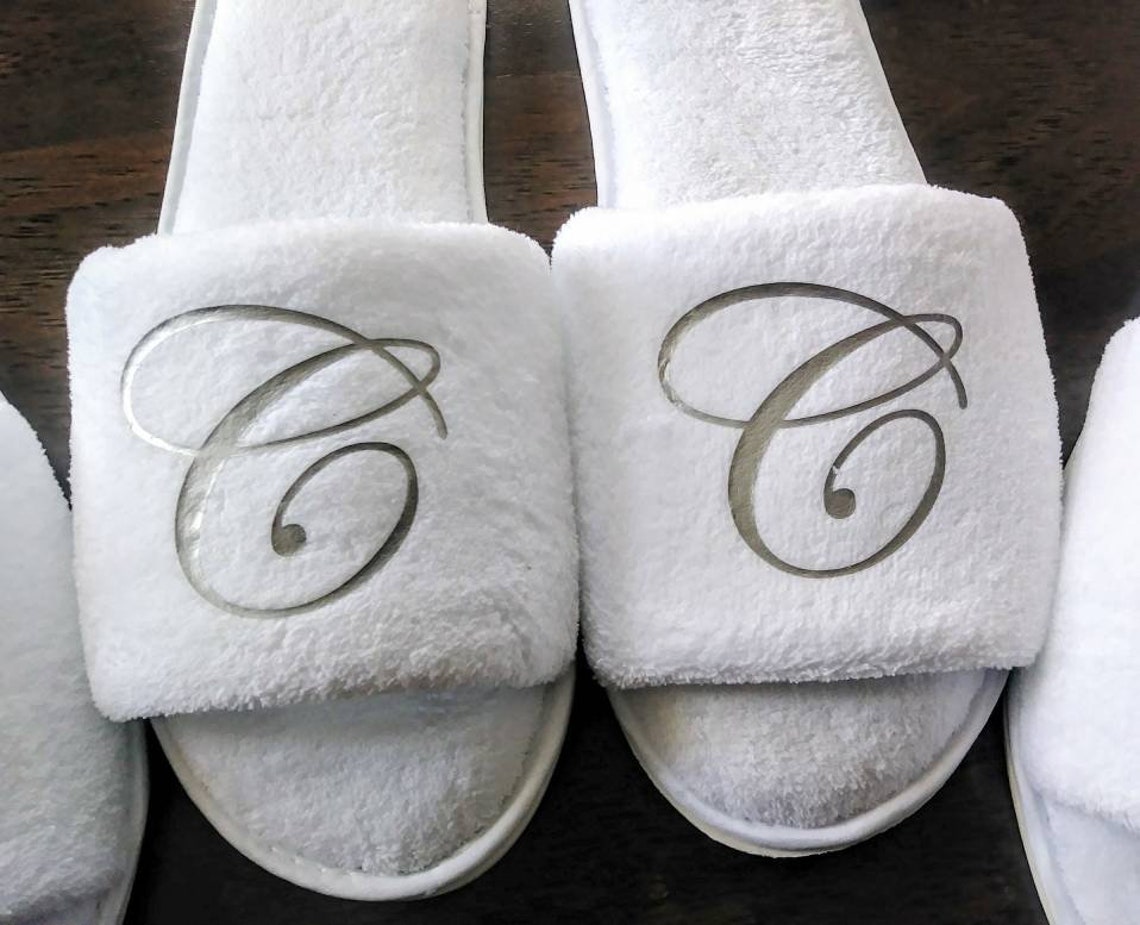 Personalized Slippers Monogrammed Slippers Custom Slippers Etsy