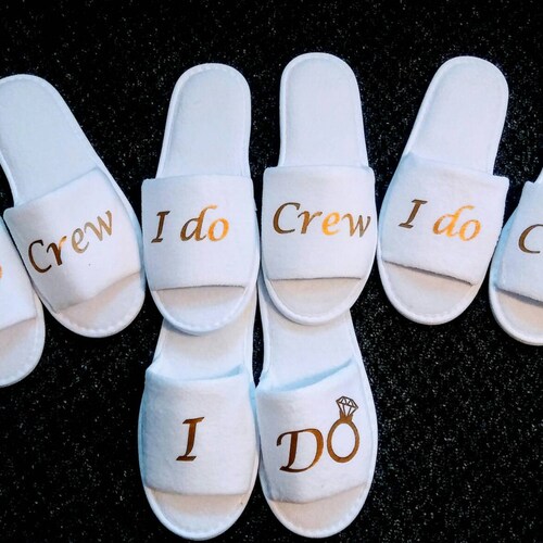 Crew Bridesmaid Slippers Bride Slippers 