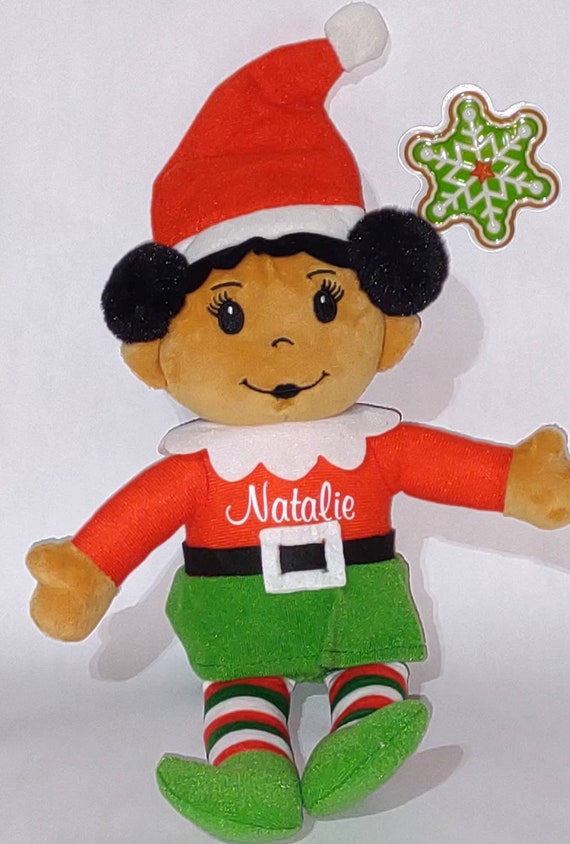 Christmas Decoration - Elves - Personalized Elf - Personalized Christmas Elves - Stuffed Elf - Stocking Stuffer - Multicultural