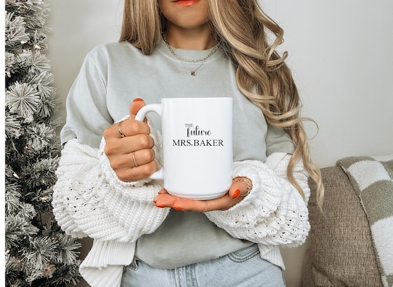 Personalized Engagement Mug Gift - Future Mrs. - Bride to Be - Bridal Shower Present - Future Bride Mug - Engaged to Marry