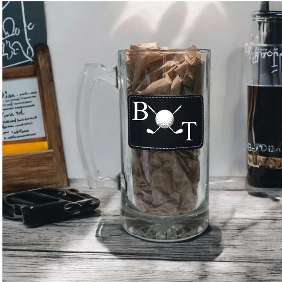 Personalized Beer Mug for Father's Day, Groomsman Gift, Best Man Mug, Custom Groomsmen Gifts, Father's Day Gift, Golf lovers Gift