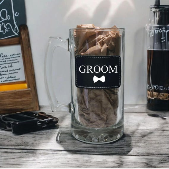 Personalized Beer Mug for Groomsman Gift, Best Man Mug, Custom Groomsmen Gifts, Will you be my groomsman, Father's Day Gift