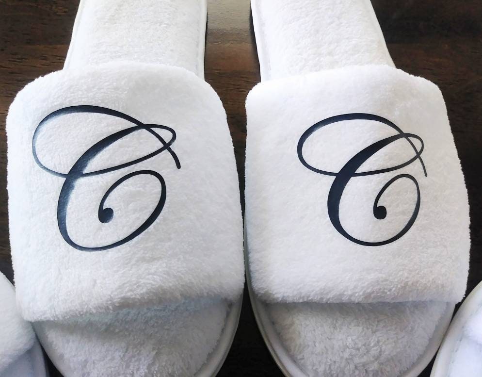 Personalized Slippers Monogrammed Slippers Custom Slippers Etsy